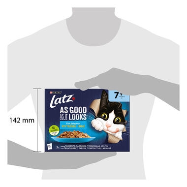 FELIX® As Good As it Looks Senior Fish Selection in Jelly Wet Cat Food