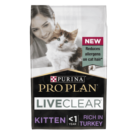 PRO PLAN Kitten Allergen Reducing LIVECLEAR Turkey Dry Cat Food
