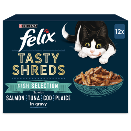 Latz Tasty Shreds Fish Selection kastikkeessa