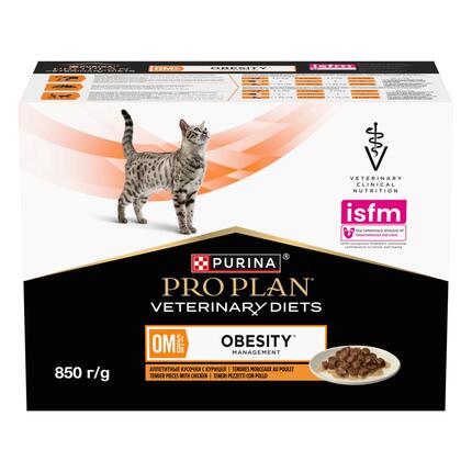 PURINA® PRO PLAN® VETERINARY DIETS OM St/Ox Obesity Management™ sisältää kanaa