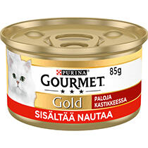 GOURMET™ Gold Paloja kastikkeessa sisältää Nautaa