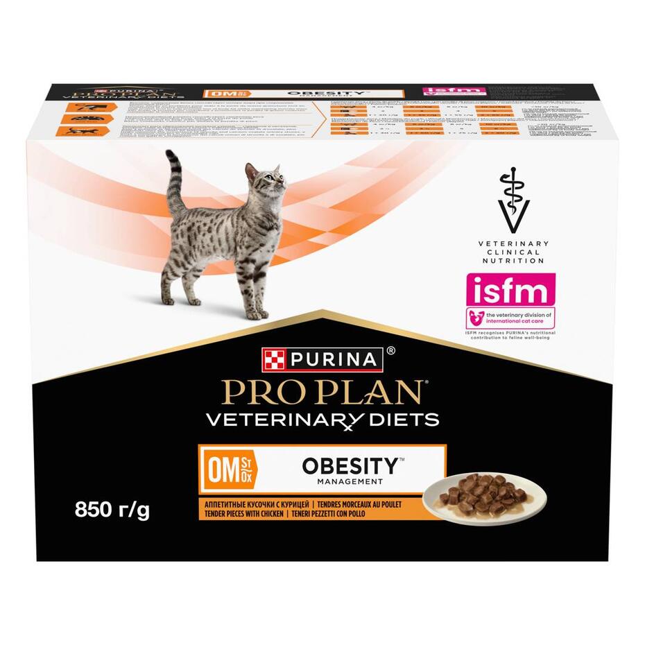 PURINA® PRO PLAN® VETERINARY DIETS OM St/Ox Obesity Management™ sisältää kanaa