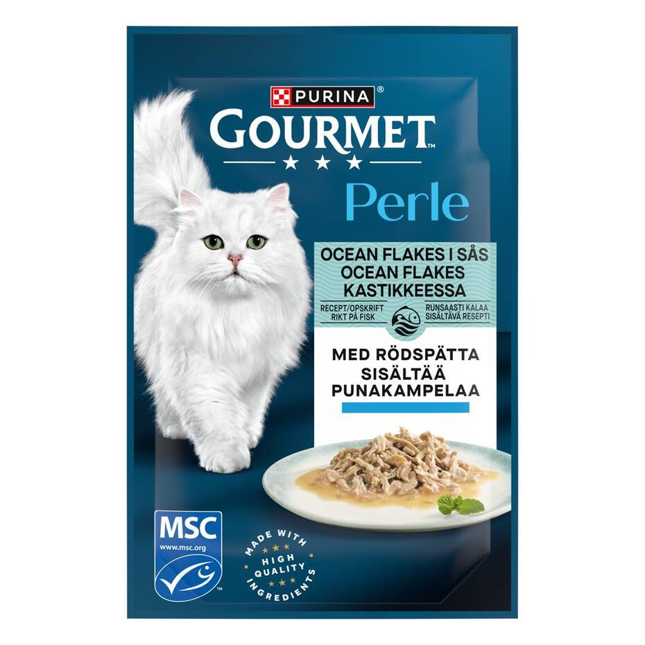 GOURMET™ Perle Ocean Flakes Kastikkeessa Sisältää Punakampelaa