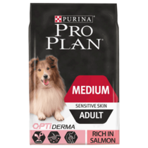 PRO PLAN® Medium Adult Sensitive Skin Runsaasti Lohta