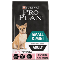 PRO PLAN® Small & Mini Adult Sensitive Skin Runsaasti Lohta