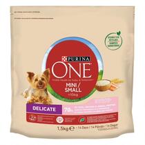 PURINA ONE® Small Dog Delicate runsaasti Lohta