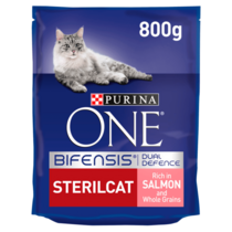 Purina ONE Sterilcat, Runsaasti Lohta ja Vehnää