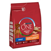 PURINA ONE® Medium/Maxi Dog Adult runsaasti Nautaa