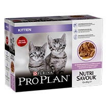 PRO PLAN® JUNIOR NUTRISAVOUR mureita Kalkkunapaloja kastikkeessa