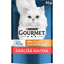 GOURMET® Perle Minifileitä kastikkeessa sisältää Nautaa