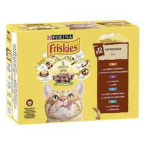 Friskies® Adult -monipakkaus sisältää Kanaa, sisältää Lammasta, sisältää lohta, sisältää Tonnikalaa kastikkeessa