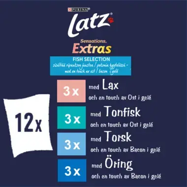 Latz Sensations Extras Fish Selection hyytelössä