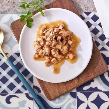 Gourmet Perle -ateria tarjoillaan lautasella
