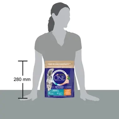 Purina ONE Senior 7+, Runsaasti Kanaa ja Täysjyväviljaa 750g pack size