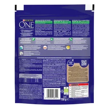 Purina ONE Indoor-ravinto, Runsaasti Kalkkunaa back pack