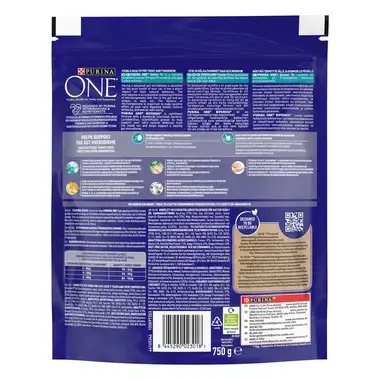 Purina ONE Senior 7+, Runsaasti Kanaa ja Täysjyväviljaa back pack
