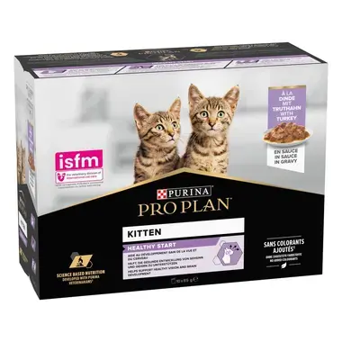 PRO PLAN® JUNIOR NUTRISAVOUR mureita Kalkkunapaloja kastikkeessa