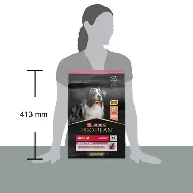 PRO PLAN® Medium Adult Sensitive Skin Runsaasti Lohta