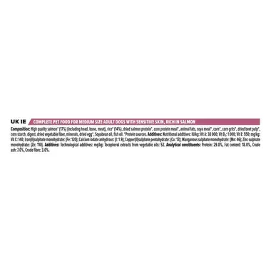 PRO PLAN® Medium Adult Sensitive Skin Runsaasti Lohta