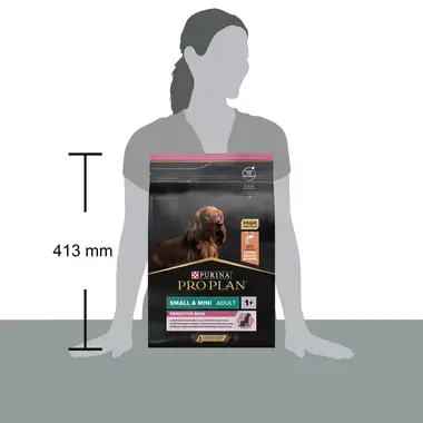 PRO PLAN® Small & Mini Adult Sensitive Skin Runsaasti Lohta