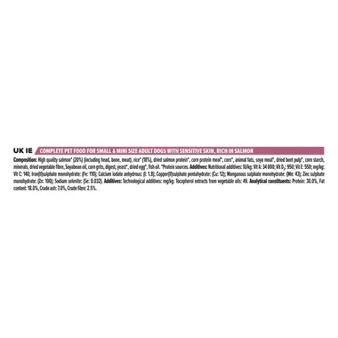PRO PLAN® Small & Mini Adult Sensitive Skin Runsaasti Lohta