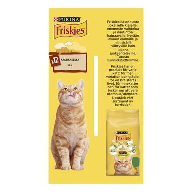 Friskies® Adult -monipakkaus sisältää Kanaa, sisältää Lammasta, sisältää lohta, sisältää Tonnikalaa kastikkeessa