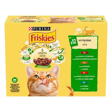 Friskies® Pussipakkaus, sisältää Lihaa, Kalaa ja Kasviksia Hyytelössä