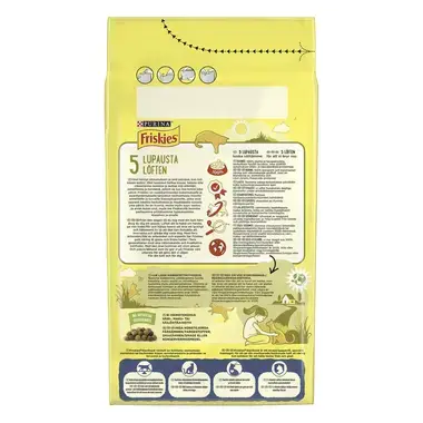 Friskies® Sterilized sisältää maukkaan yhdistelmän Nautaa ja Kanaa
