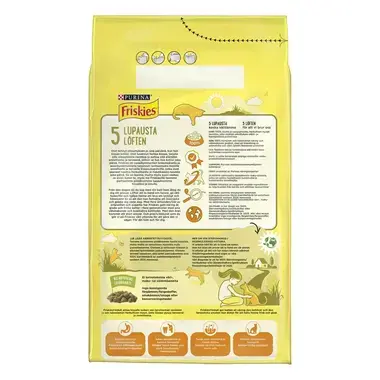 Friskies® sisältää Kanaa ja Lisättyjä Kasviksia