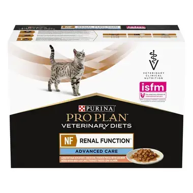 PRO PLAN® VETERINARY DIETS NF Renal Function™ sisältää Lohta (Märkäruoka)