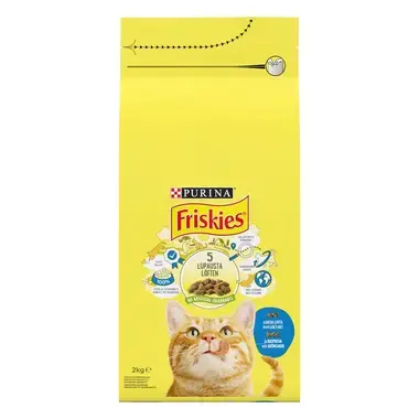 Friskies® sisältää Lohta ja Kasviksia