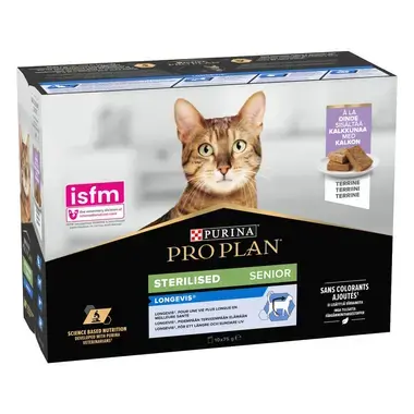 PRO PLAN® Sterilised 7+ NutriSavour® Kalkkunaa kastikkeessa