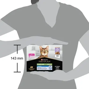 PRO PLAN® Sterilised 7+ NutriSavour® Kalkkunaa kastikkeessa