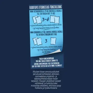 Feeding instructions Hero Latz Sensations Crunchy