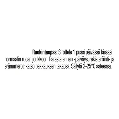 Feline Fortiflora Feeding instructions