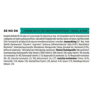 PURINA® PRO PLAN® VETERINARY DIETS EN Gastrointestinal Small&Mini Kuivaruoka aikuisille ja pentukoirille