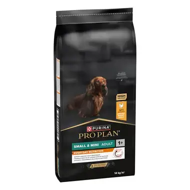 PURINA PRO PLAN Small & Mini Adult Dog, Runsaasti kanaa