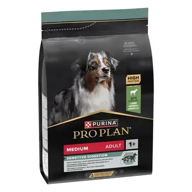 PURINA PRO PLAN Medium Adult Dog Sensitive Digestion Runsaasti lammasta