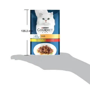 GOURMET PERLE DUO sisältää kanaa & nautaa