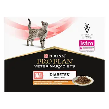 PURINA® PRO PLAN® VETERINARY DIETS DM St/Ox Diabetes Management™ sisältää kanaa