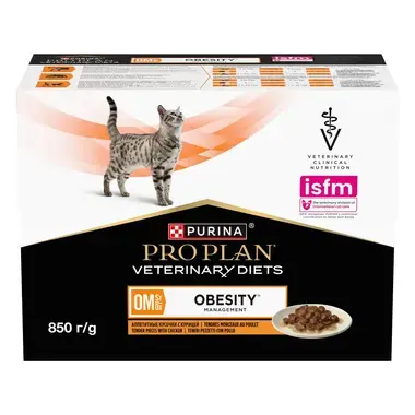 PURINA® PRO PLAN® VETERINARY DIETS OM St/Ox Obesity Management™ sisältää kanaa