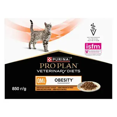 PURINA® PRO PLAN® VETERINARY DIETS OM St/Ox Obesity Management™ sisältää kanaa