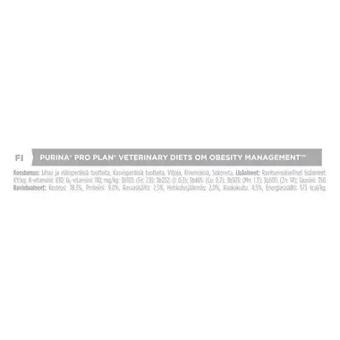 PURINA® PRO PLAN® VETERINARY DIETS OM Obesity Management™ Mousse