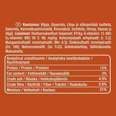 PURINA AdVENTuROS Biisonin villi maku Purutikut
