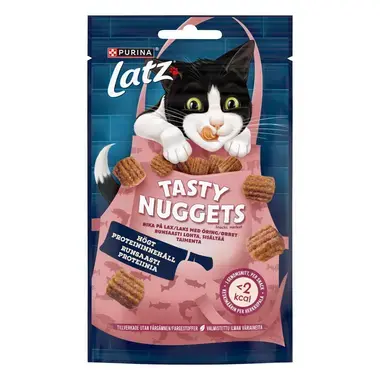 LATZ Tasty Nuggets Runsaasti Lohta, sisältää Taimenta