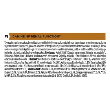 PURINA® PRO PLAN® VETERINARY DIETS NF Renal Function™