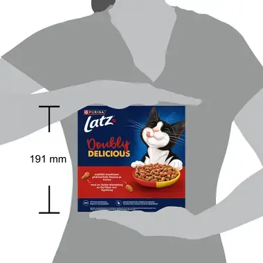 Latz® Doubly Delicious sisältää maukkaan yhdistelmän Nautaa ja Kanaa sekä runsaasti Punajuurta