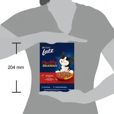 Latz® Doubly Delicious sisältää maukkaan yhdistelmän Nautaa ja Kanaa sekä runsaasti Punajuurta