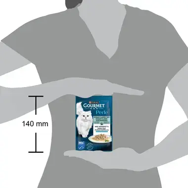 GOURMET® Perle Ocean Flakes Kastikkeessa Sisältää Punakampelaa