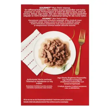 GOURMET® Mon Petit Fish Variety sisältää Tonnikalaa, Lohta & Taimenta